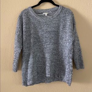 Sonoma Gray and White Sweater
